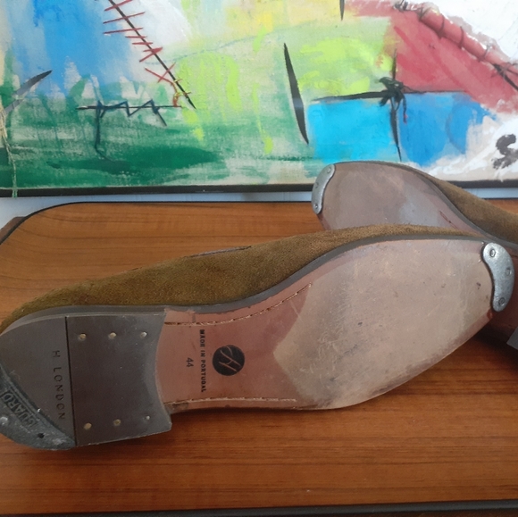 H London green suede tasseled loafers - Picture 7 of 7